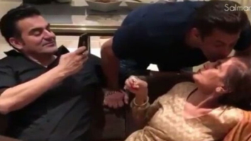 WATCH: Salman Khan gives a sweet kiss to mom Salma Khan on her 75th birthday