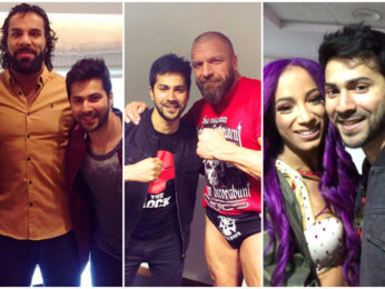 WATCH: Varun Dhawan meets WWE superstars Jinder Mahal, Sasha Banks and Triple H in New Delhi WATCH: Varun Dhawan meets WWE superstars Jinder Mahal, Sasha Banks and Triple H in New Delhi