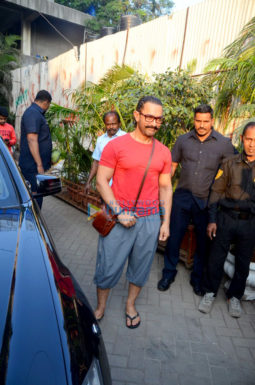 Aamir Khan spotted after a salon session in Bandra