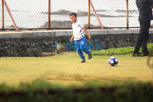 aamir khans son azad rao spotted playing football 5