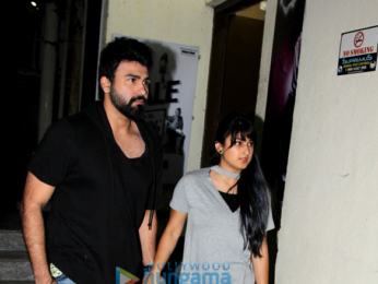 Aarya Babbar snapped with his wife at Juhu PVR