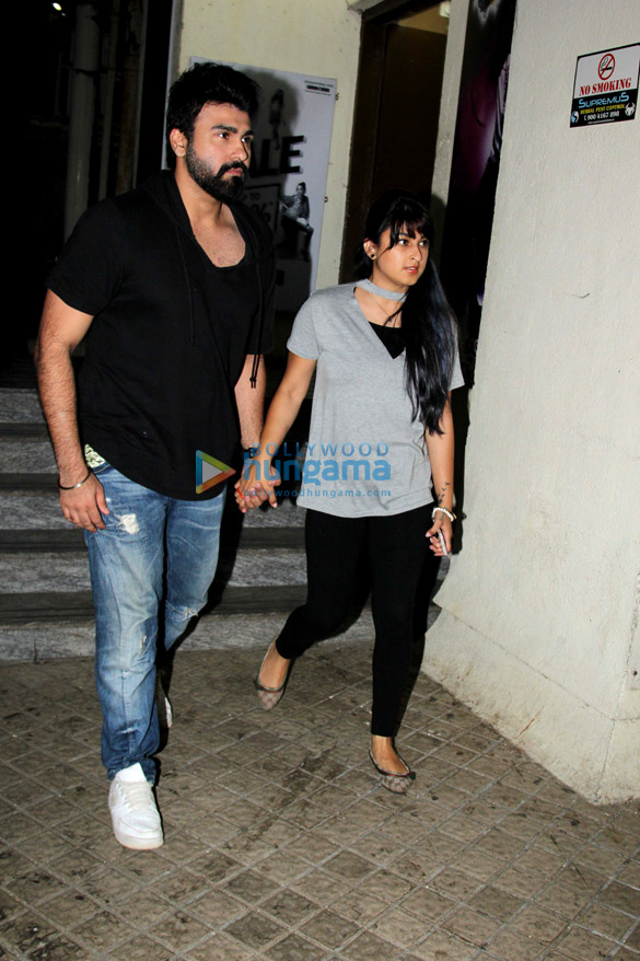 aarya babbar snapped with his wife at juhu pvr 1
