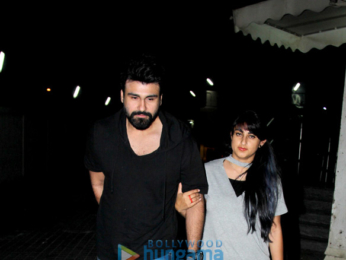 Aarya Babbar snapped with his wife at Juhu PVR