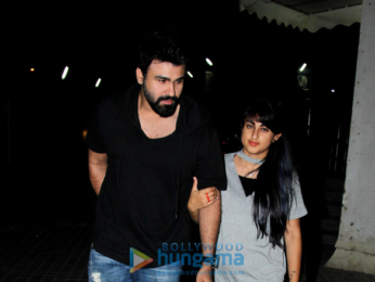 Aarya Babbar snapped with his wife at Juhu PVR