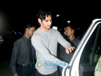 Ahan Shetty snapped with friends at BKC
