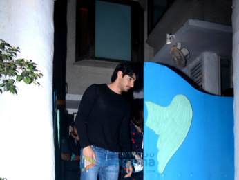 Ahan Shetty snapped with his girlfriend at Olive