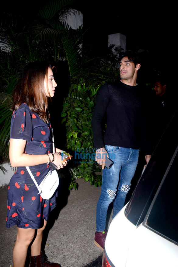 ahan shetty snapped with his girlfriend at olive 6