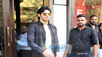 Ahan Shetty spotted at Bastian in Bandra