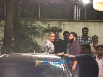 Akshay Kumar, Twinkle Khanna and R. Balki spotted at Sunny Super Sound in Juhu