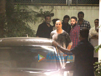 Akshay Kumar, Twinkle Khanna and R. Balki spotted at Sunny Super Sound in Juhu