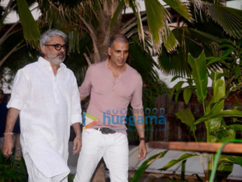 Akshay Kumar and Sanjay Leela Bhansali snapped addressing the media