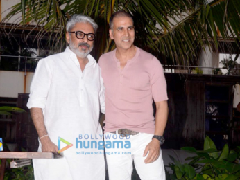 Akshay Kumar and Sanjay Leela Bhansali snapped addressing the media
