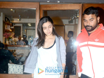 Alia Bhatt snapped at Sequel Cafe in Bandra