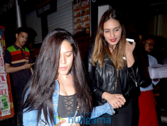 Athiya Shetty, Huma Qureshi, Krishna Shroff spotted at Bastian in Bandra