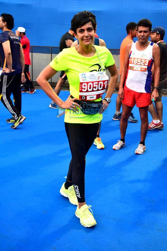 Celebs snapped at the Tata Mumbai Marathon 2018 Celebs snapped at the Tata Mumbai Marathon 2018