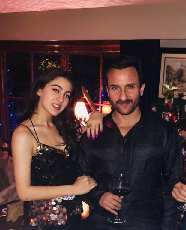 Check out Sara Ali Khan shines in a shimmery outfit with dad Saif Ali Khan (1)
