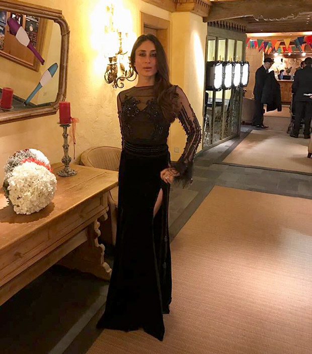 Daily Style Pill Kareena Kapoor Khan has a way with a black dress, nude lips and making an entrance for NYE 2018! (1)