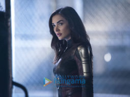 FIRST LOOK: Amy Jackson suits up for Supergirl as Saturn Girl