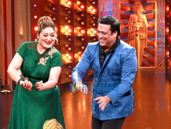 Govinda, Sunita Ahuja & Tina Ahuja snapped on sets of 'Enteratinment Ki Raat'