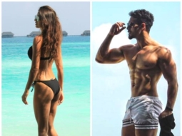 HOTNESS: Disha Patani shows off her beach body in bikini; Tiger Shroff flaunts his chiseled body