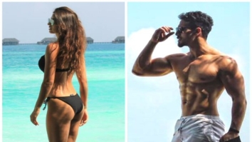 HOTNESS: Disha Patani shows off her beach body in bikini; Tiger Shroff flaunts his chiseled body