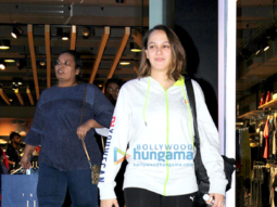 Hazel Keech snapped at the Puma store in Khar