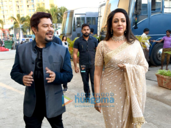 Hema Malini snapped on the sets of Dance India Dance