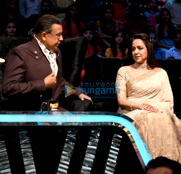 hema malini snapped on the sets of dance india dance 6