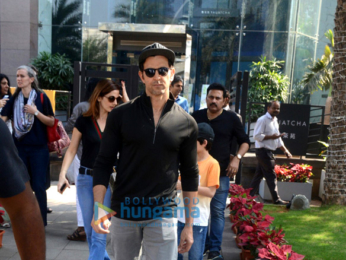 Hrithik Roshan snapped with family at BKC