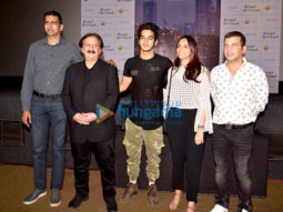 Ishaan Khatter, A.R. Rahman, Majid Majidi at the Beyond The Clouds trailer launch