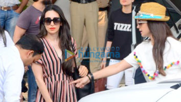 Kareena Kapoor Khan, Saif Ali Khan and Karisma Kapoor snapped returning from Goa