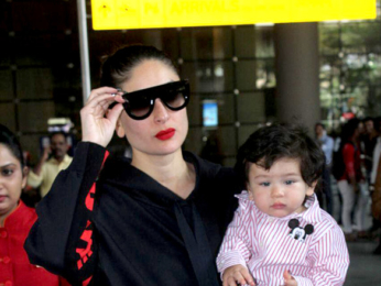 Kareena Kapoor Khan and her son Taimur Ali Khan snapped returning from London