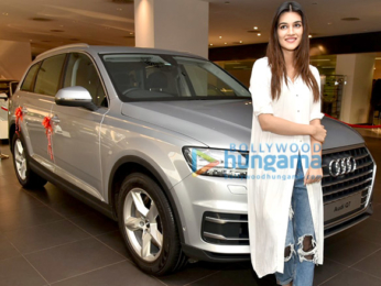 Kriti Sanon snapped at the Audi showroom to receive her new Audi Q7