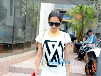Malaika Arora snapped outside the gym in Bandra