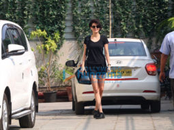 Mandana Karimi and Rhea Chakraborty snapped at the gym