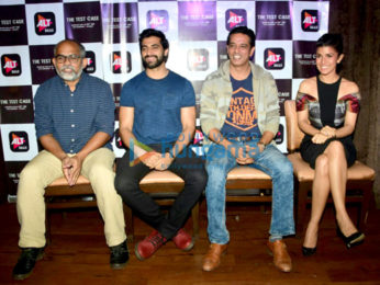 Nimrat Kaur and the cast of The Test Case snapped promoting their web series