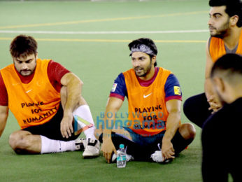 Ranbir Kapoor, Varun Dhawan, Arjun Kapoor snapped at a soccer match
