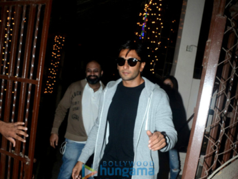 Ranveer Singh snapped at a recording studio in Bandra