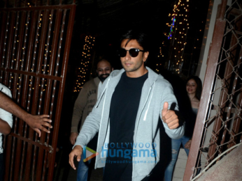 Ranveer Singh snapped at a recording studio in Bandra