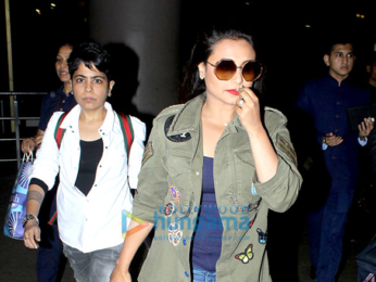 Rani Mukerji and Ajay Devgn snapped at the airport