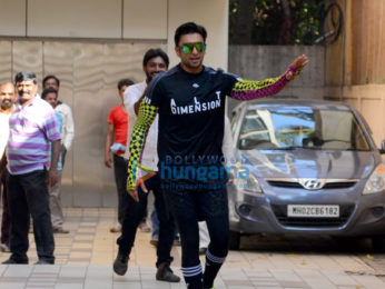Ranveer Singh spotted after dance rehearsals in Bandra