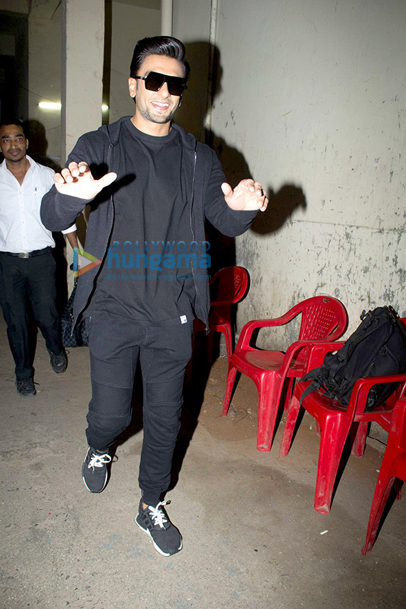 ranveer singh spotted at filmistan studio 3