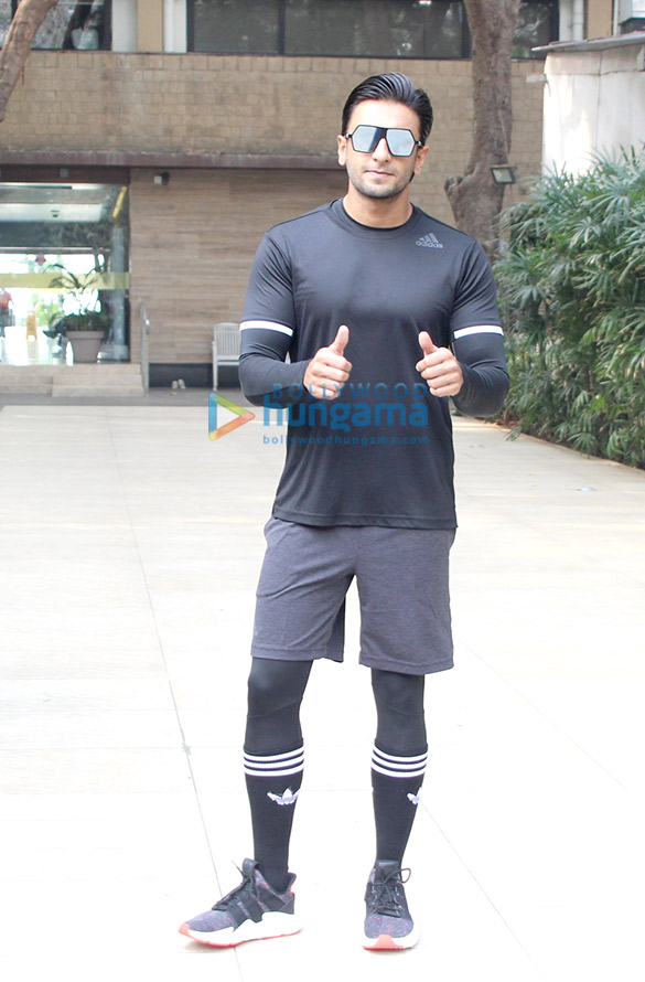 Ranveer Singh spotted at the gym Ranveer Singh spotted at the gym