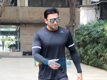 Ranveer Singh spotted at the gym