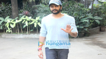 Riteish Deshmukh and Aditya Roy Kapur attend a meeting in Bandra