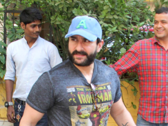 Saif Ali Khan spotted after a dubbing session in Bandra