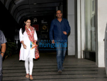 Sanjay Dutt, Arjun Kapoor and Sara Ali Khan spotted at Ashutosh Gowariker's office
