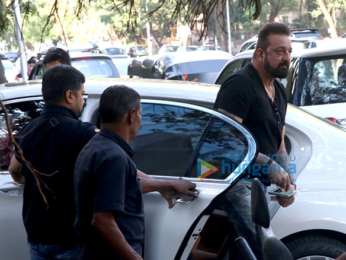 Sanjay Dutt spotted at Vishesh Films in Khar