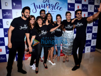 Saqib Saleem & Taapsee Pannu at the trailer launch of 'Dil Juunglee'