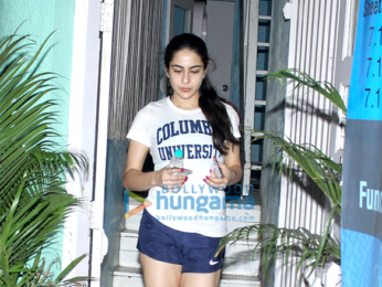 Sara Ali Khan spotted after yoga session in Bandra